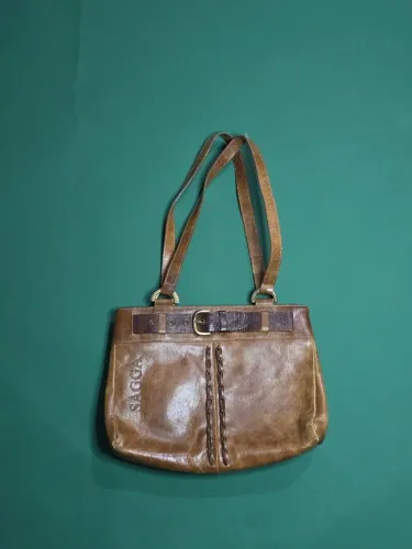 bolsa couro legitimo sagga de ombro