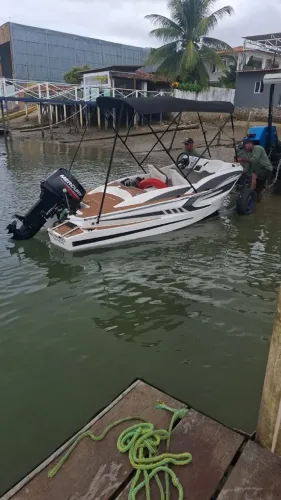 Lancha Xspeed 120 ano 2024 - completa com motor de 50HP 2T autolub - carreta rodoviária 