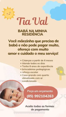 Baba na minha residência