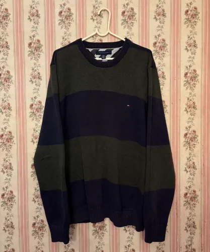 Suéter Tommy Hilfiger listrado, XGG