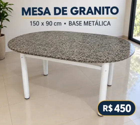 Mesa de Jantar em Granito S/ cadeiras