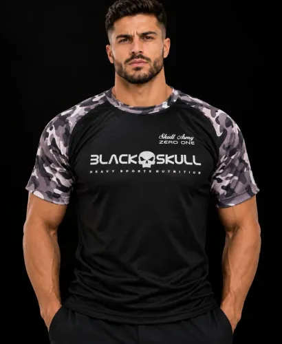 Camisa Black Skull Dry Fit Camuflada Masculina - Atacado e Varejo