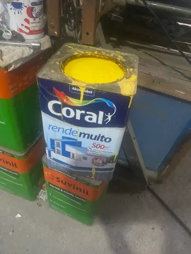 Tinta Coral Amarela pra Copa