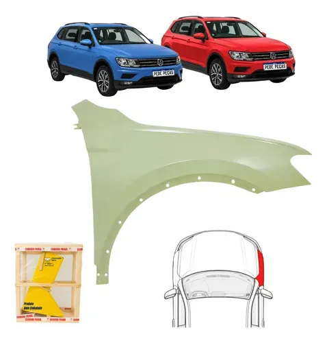 Paralama Vw Tiguan Allspace 2018 2019 2020 2021 Direito