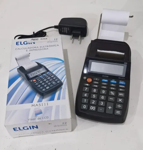 Calculadora de Mesa 12 dígitos com Bobina Elgin MA5111