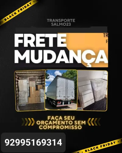 Frete mudança bau viagens tbem na promoção