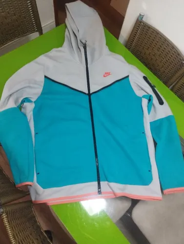 Blusa Nike Fleece - Cinca e Azul - GG Original - Seminova