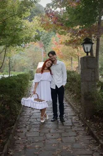 Vestido branco ensaio pre wedding