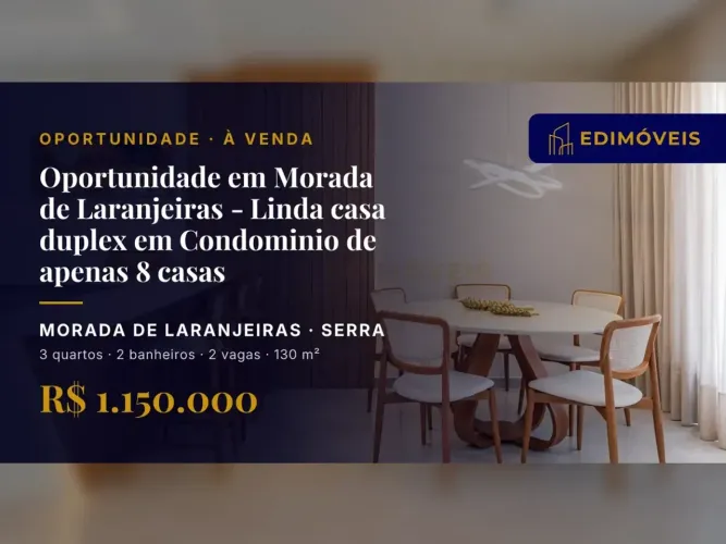 Casa 3 quartos em Morada de Laranjeiras, venha conhecer seu novo lar