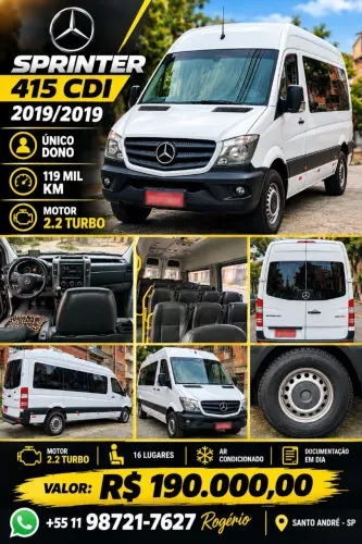Mercedes-Benz Sprinter 415 Van Luxo T.b. 2.2 Diesel 2019