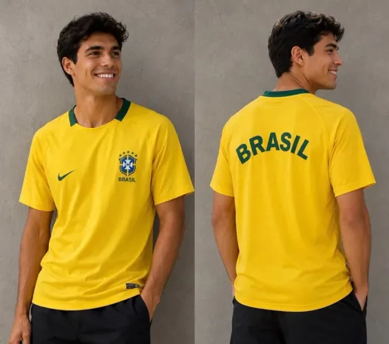 Camisetas Masculinas BRASIL R$ 50 Poucas unidades!!! Disponível G e GG