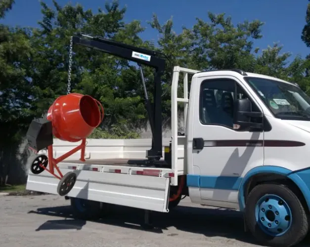 Munck guincho guindaste hidráulico para caminhão baú carroceria aberta toco truck 3/4 Vuc 
