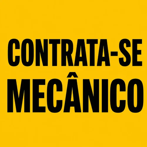 CONTRATA-SE MECÂNICO