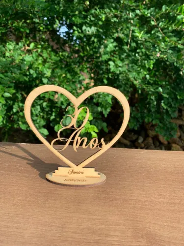 Lembrancinha em mdf coração 