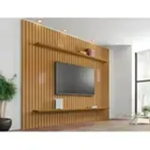 Painel Ripado Tv Até 65 - 2 Prateleiras