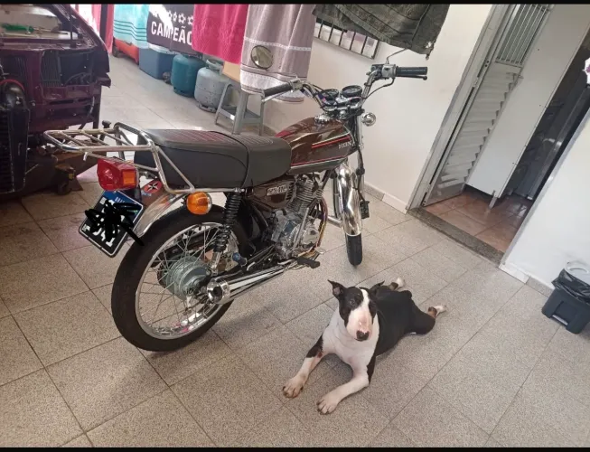 Honda ml 125 placa preta moto bem integra funciona tudo