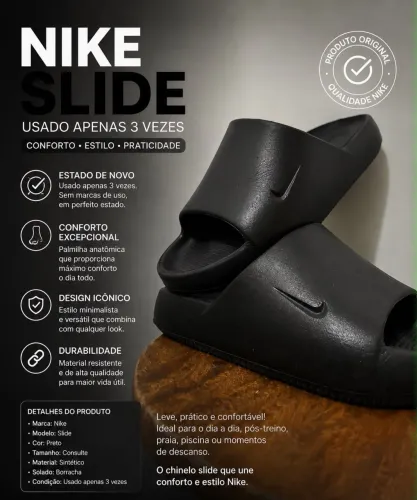 Chinelo Slide Nike Original