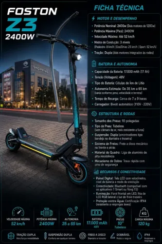 Patinetes elétricos novos