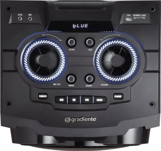 Torre De Som Gradiente GDB12 M Bass 12 Preto Gdb12m Bivolt 127V/220V 1800w Rms