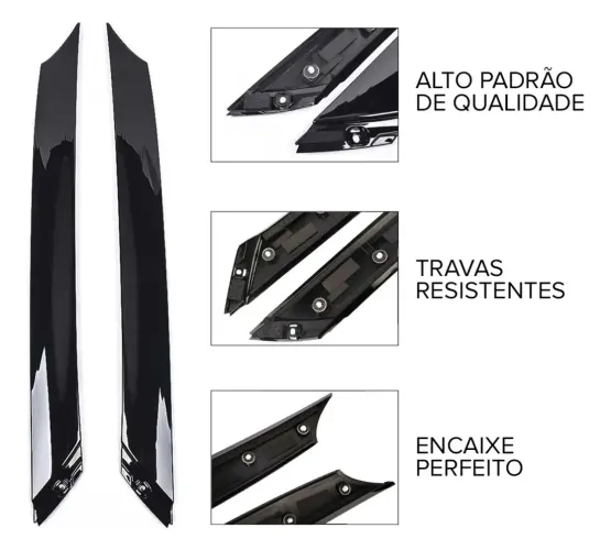 Moldura Externa Parabrisa qualquer lado Hyundai Veloster