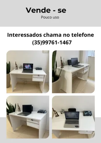 Mesa de escritório com pouco tempo de uso