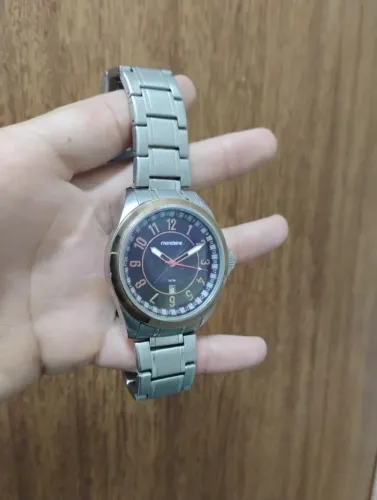 Relógio Mondaine Original Masculino de Aço Prateado