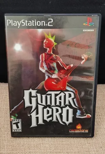 Guitar Hero 1 - Black Label - PS2 (Completo com Manual)