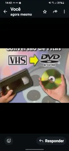 converti fitas vhs e vhsc para dvd apenas  apenas 11,50
