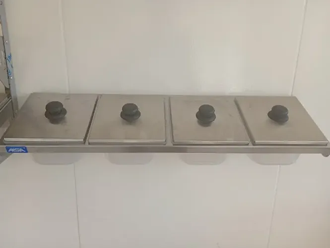 Condimentadeira pizzaria 4 cubas