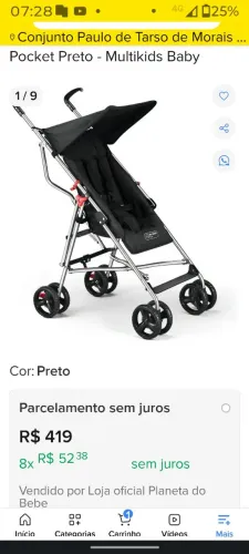 Carrinho pra bebê