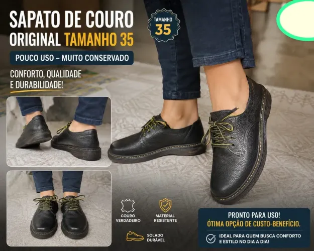 Sapato couro original