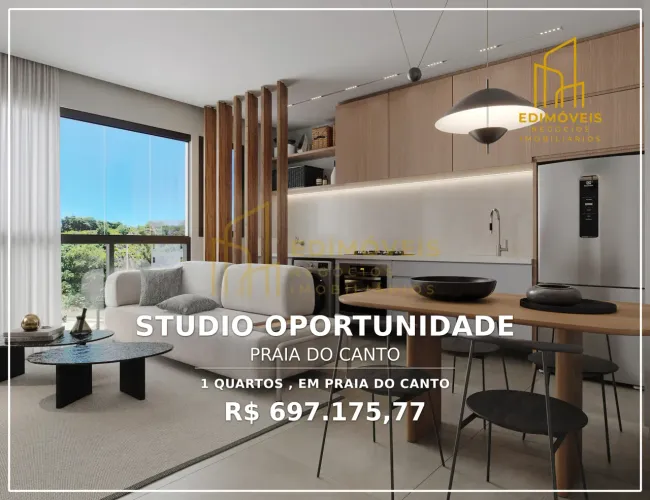 Studio na Praia do Canto | Conforto e praticidade em um só lugar