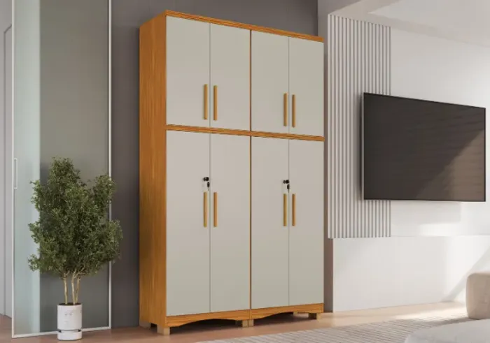 Multifuncional Blanc 8 Portas, 100% MDF - Rio Doce
