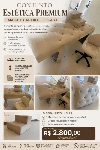 Vende conjunto estética 2.800.. parcelo no cartão.