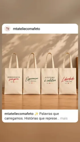 Ecobags Democracia Lula