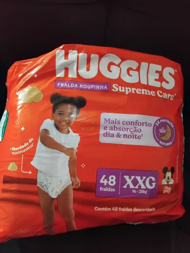 Fralda huggies roupinhas 14 a 25kg com 48