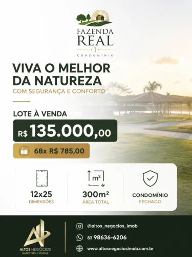 Fazenda Real I | Lote em Condomínio Fechado