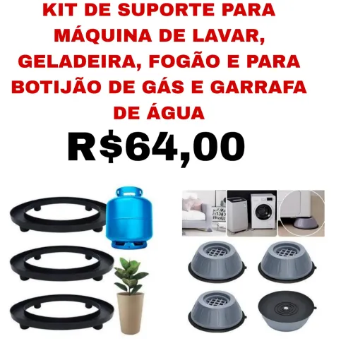 Suporte para botija de gás , e máquina de lavar, geladeira