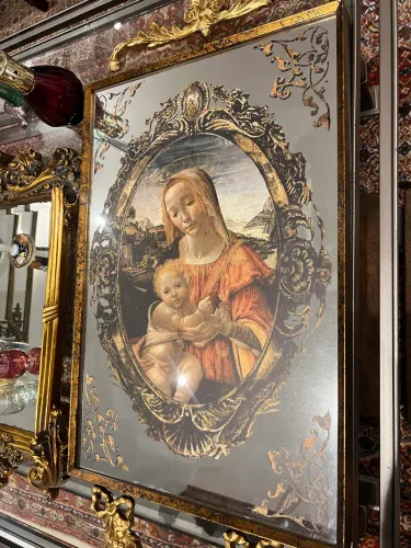 Quadros espelhados madre santa 