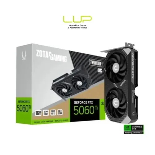 (LOJA FÍSICA) Placa De Video Zotac Geforce RTX 5060 Ti 16gb Twin Edge Oc