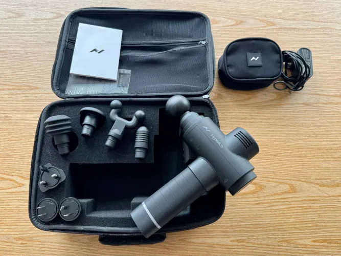 Massageador Hypervolt 2 (Preto) - Original Hyperice, Completo, Estado de Novo