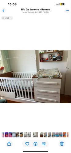 Vendo berço cama