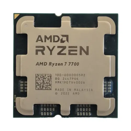 Processador AMD Ryzen 7 7700 3.8GHz (5.3GHz Turbo), 8-Cores 16-Threads, AM5, Sem Cooler