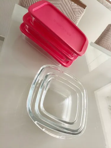 2 Conjunto de travessas de vidro Marinex