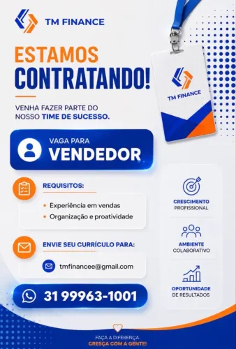 Vaga Vendedor (a)