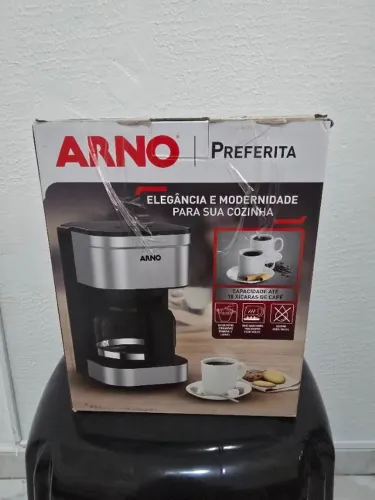 Cafeteira Filtro Arno Preferita 110V Inox com 750ml de Capacidade e Jarra de Vidro CFPF