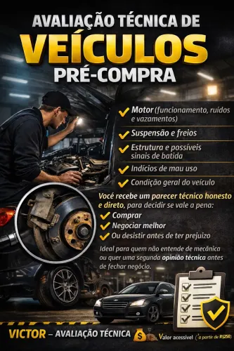 Avaliação Técnica Pré compra de carros usados 