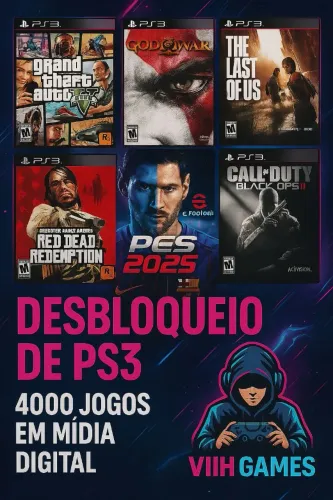 DESBL0QUEI0 + 4000 JOGOS [PS3]