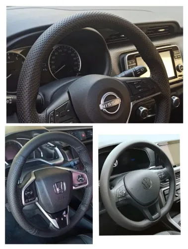 Revestimento Costurado para volantes de carros