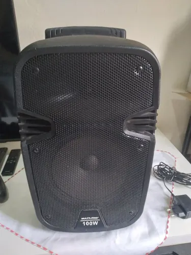 Caixa amplificadora SP241 multilaser 100w recarregável  